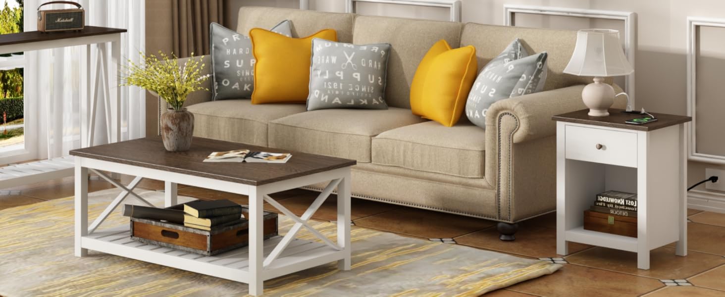 nightstand with charging station