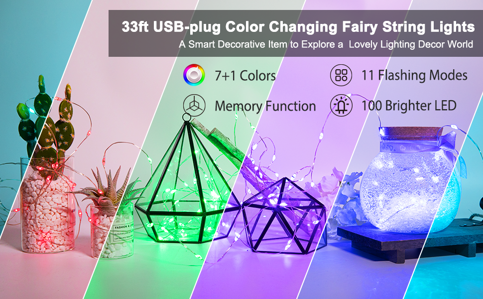Color Changing Fairy Lights