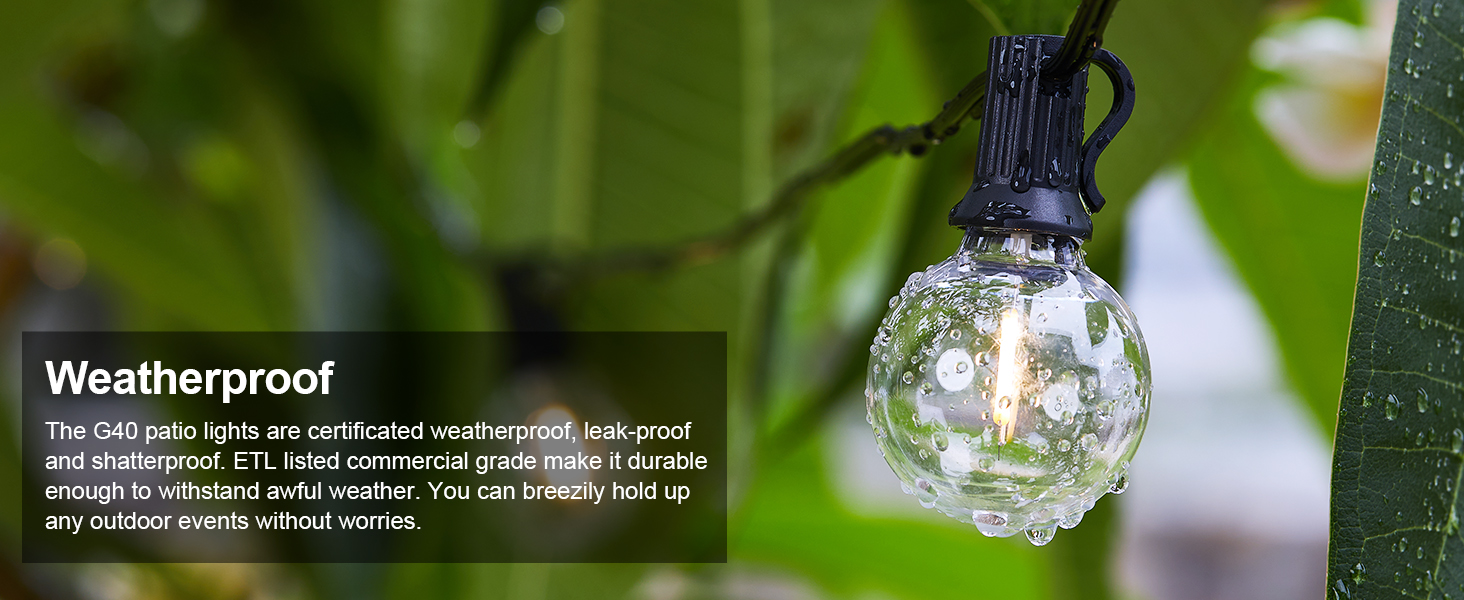 patio lights outdoor waterproof