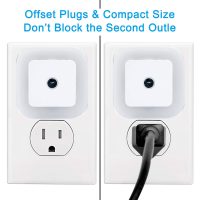 Uigos LED Night Light Lamp with Smart Sensor Dusk to Dawn Sensor, Daylight White, 0.5W Plug-in, 6-Pack - Image 3