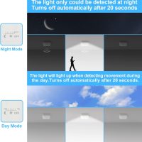 Rechargeable Motion Sensor Closet Light, Rechargeable Battery Operated Ceiling Light Wireless, 500LM Wireless Motion Activated Light for Shower Stairs Hallway Pantry Porch Garage, 5000K - Image 3