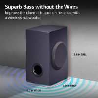 LG SQC4RKIT1 4.1 Channel Home Theatre Soundbar System, Wireless Subwoofer & Rear Speakers, Dolby Digital, Bluetooth - Image 5