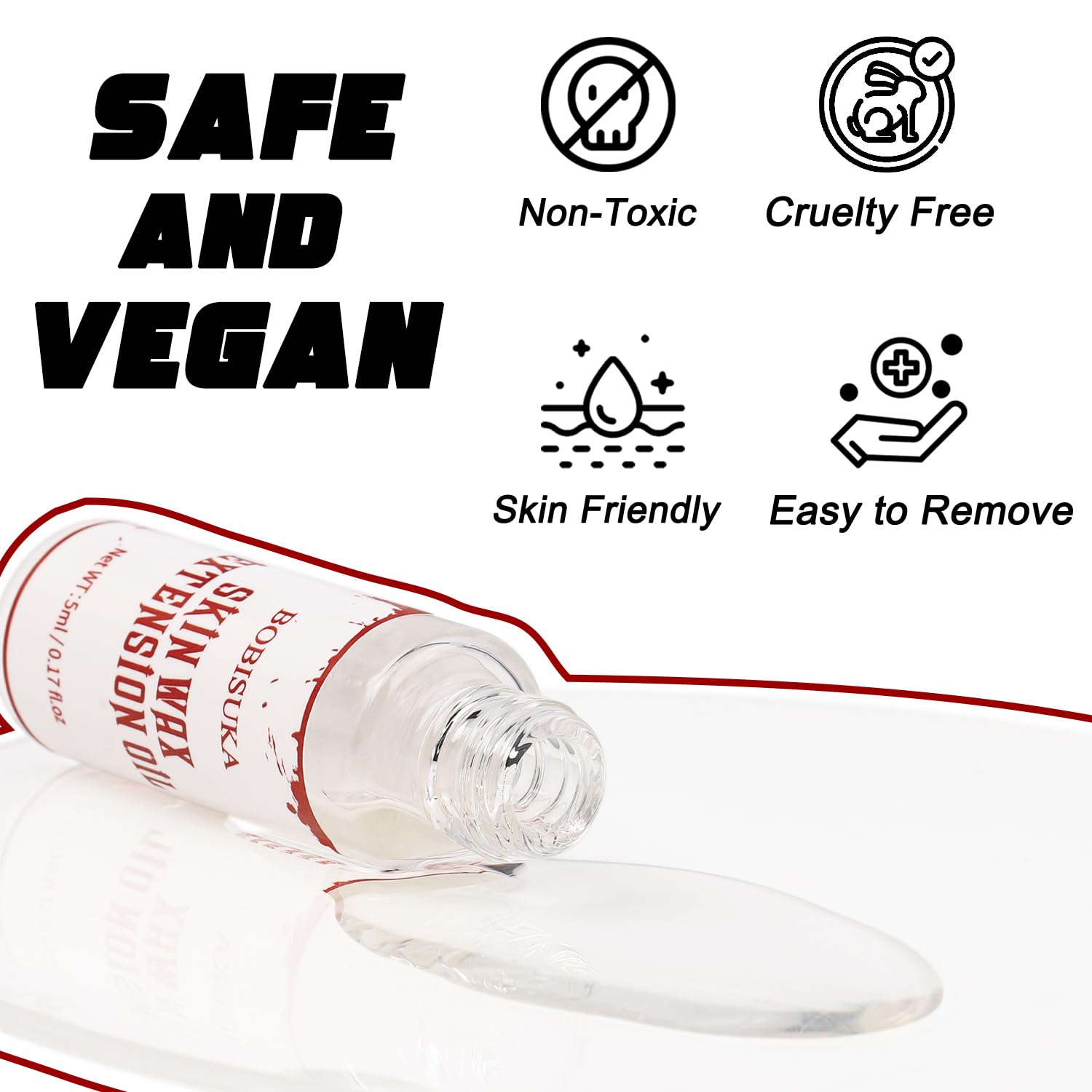 BOBISUKA Scar Wax Extension Oil for Professional SFX & Halloween Makeup - Non-Sticky, Smooth Finish - 0.17OZ - Image 6