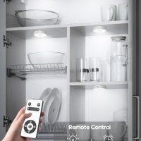 Led Under Cabinet Lighting, Motion Sensor Light Indoor, 1000mAh Puck Lights with IR Remote, Rechargeable Under Counter Lights for Kitchen,Cabinets,Closet,Stairs Indoor (6 Pack) - Image 5