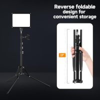 2-Pack LED Video Light Kit with Phone Holder & Barndoor, 2800-7000K Dimmable Studio Lighting for Video Recording, Live Streaming, YouTube, Vlogging, Photography, Makeup, Content Creation, Podcast - Image 6