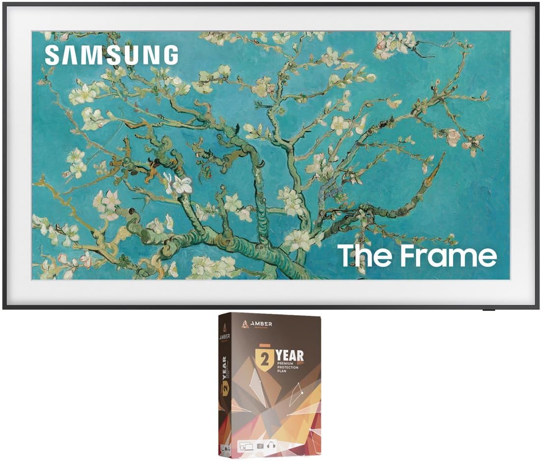 Samsung QN32LS03CBFXZA 32 Inch The Frame QLED Smart TV with Art Mode and 2 Year Amber Protection Plan (2023)