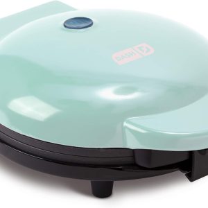 DASH 8” Express Electric Round Griddle for for Pancakes, Cookies, Burgers, Quesadillas, Eggs & other on the go Breakfast, Lunch & Snacks - Aqua