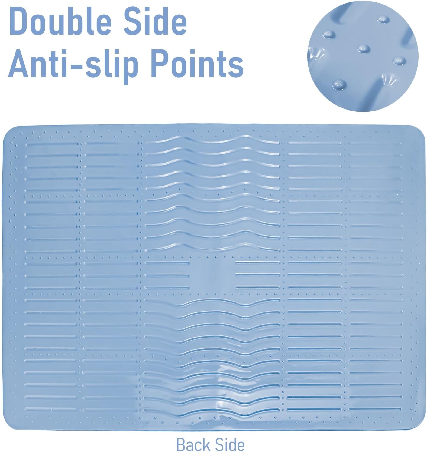 Stove Top Cover 28 x 20 Inches Silicone Stove Top Covers for Electric Stove Heat Resistant Stove Mat for Oven Glass Top Stove Kitchen Range Cooktop Stovetop Large Countertop Drying Mats Maze Blue - Image 3