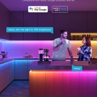 Govee 100ft RGBIC LED Strip Lights, Smart LED Lights Work with Alexa and Google Assistant, LED Lights for Bedroom WiFi App Control Segmented DIY Multiple Colors, Color Changing Light, (2 x 50ft) - Image 5