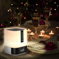 Night Light Bluetooth Speaker, 5 in 1 Touch Control Bedside Lamp Dimmable Multi-Color Changing, Bedroom Alarm Clock, Best Birthday Gift Ideas for 10 11 12 13 14 Year Old Teenage Girls/Boys - Image 9