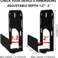Cable Box Mount Modem Adjustable Wall Mount for Most Narrow Media Players Compatible with Roku, Router, Fire TV, Mac mini, Beelink, Cable Box, and Other Streaming Media Players - Image 2