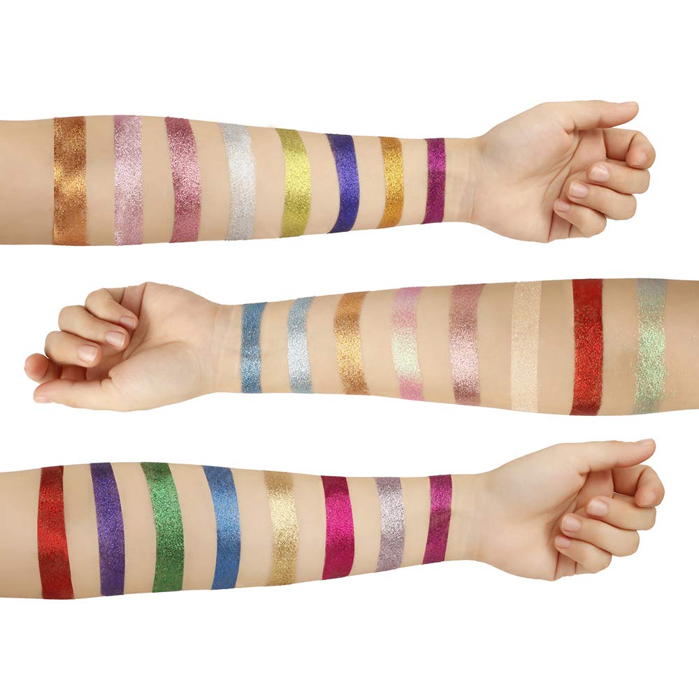 24 Color Pressed Glitter Eyeshadow Palette - Mineral Ultra Shimmer Makeup Palette Eye Shadow Powder Long Lasting Waterproof - Image 5
