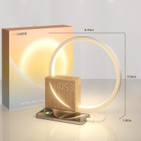 Vivilumens Sunrise Alarm Clock for Heavy Sleepers Adults, Wake-up Light, Sleep Aid 10 White Noise Sound Machines with 30/60/90 Timer, 3 Level Dimmable Touch Table Lamp with Snooze USB Charger Port - Image 9