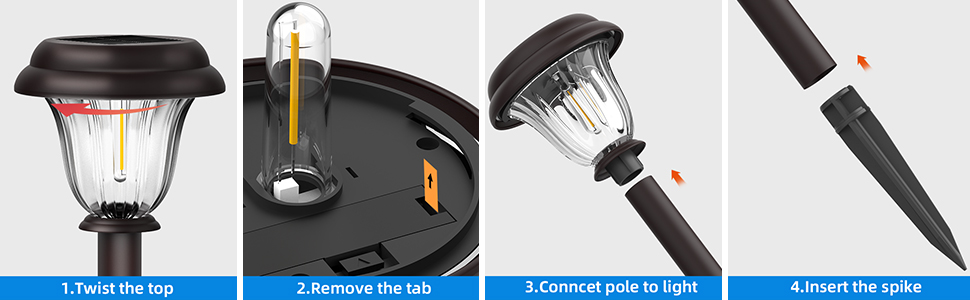 Solar Lights Outdoor Waterproof, Solar Pathway Lights