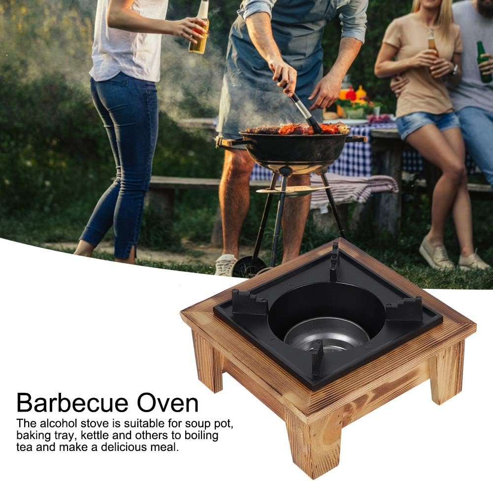 Jerliflyer Alcohol Wood Stove,Japanese Portable Stove Belly Stove for Outdoor Picnic for Soup Pot Roasting Pan Kettle - Image 8