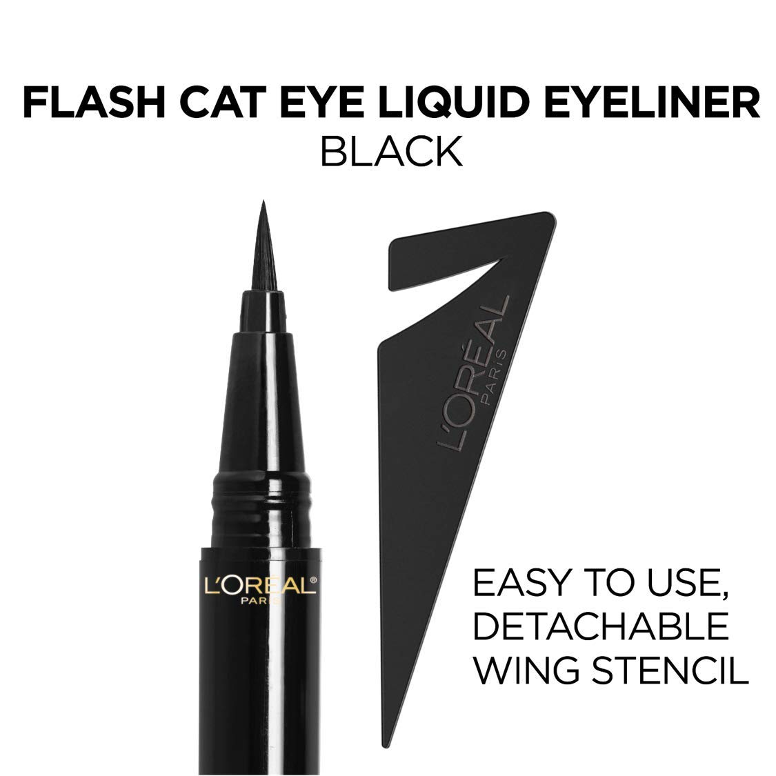 L'Oreal Paris Makeup Infallible Flash Cat Eye Waterproof Liquid Eyeliner, Black, 0.44 oz. - Image 8