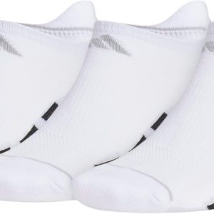 adidas Men's All Day Training No Show Socks Engineered for Sport Performance with Targeted Cushioning for Running (3-Pair)