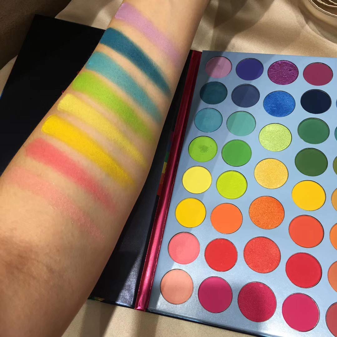 39 Color Rainbow Eyeshadow Palette - Professional Makeup Matte Metallic Shimmer Eye Shadow Palettes - Ultra Pigmented Powder Bright Vibrant Colors Shades Cosmetics Set - Image 6
