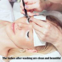 Mererke_Pretty Eyelash Extension Shampoo 50 ml + Brush - Eyelid Foaming Cleanser - Sensitive Paraben & Sulfate Free - Eyelash Wash and Lash Bath for Extensions - Salon Use and Home Care - Image 8