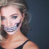 2 x Classic Skull Temporary Tattoo Halloween Costume for Men and Women, Adult, Face Sticker - Image 6