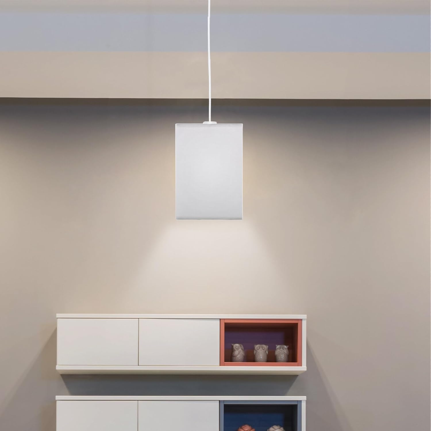 Lamp Shades for Table Lamps Square Shade E27 Rectangular Chandelier s Pendant Light Bulb Guard Clip On Cover Replacement - Image 3