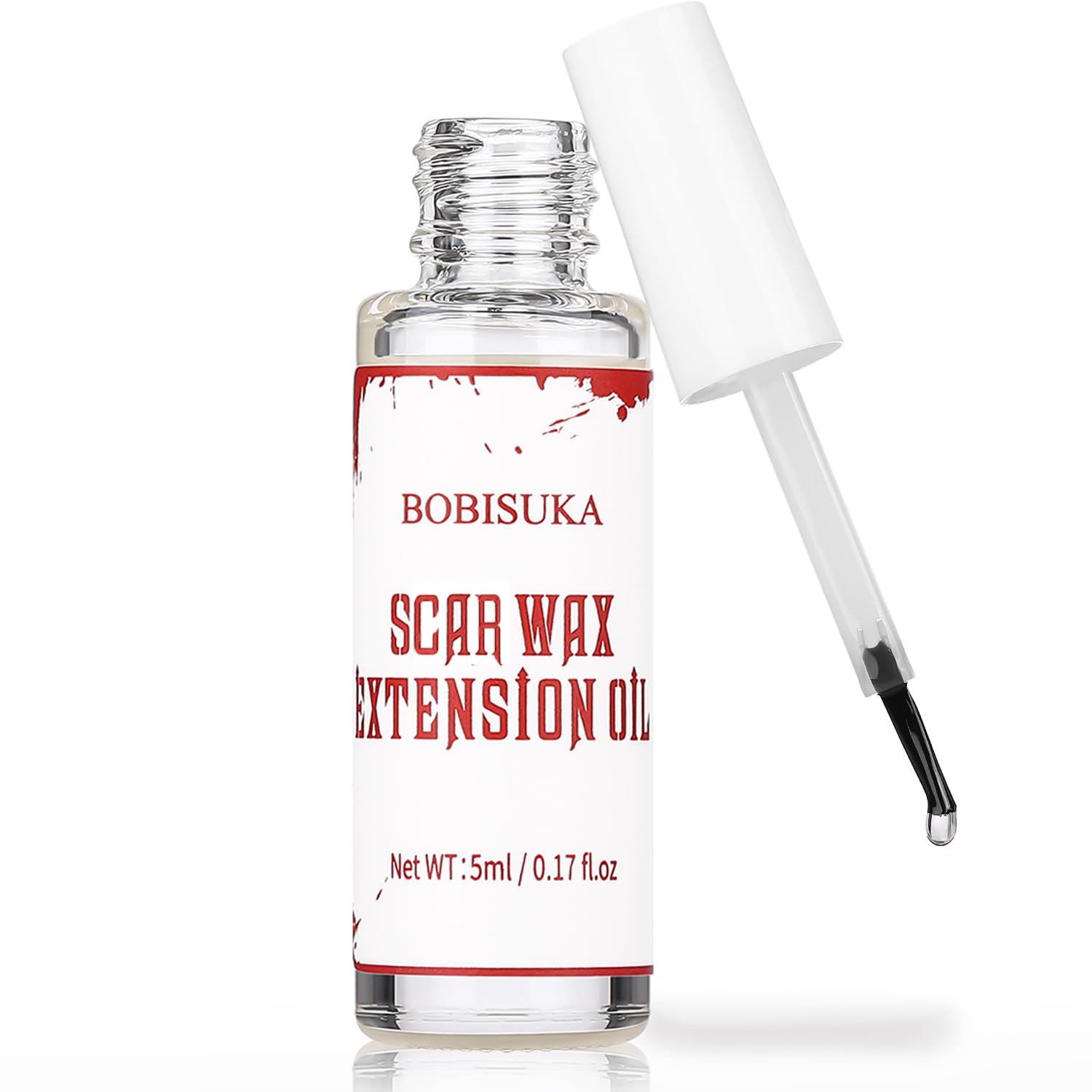 BOBISUKA Scar Wax Extension Oil for Professional SFX & Halloween Makeup - Non-Sticky, Smooth Finish - 0.17OZ