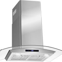 COSMO COS-668WRCS75 30 in. Vista Collection 380 CFM Ducted Wall Mount Range Hood, Touch Controls, LED Lights, Stainless Steel - Image 6