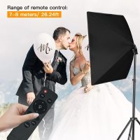 【Upgrade LED】 MOUNTDOG Softbox Lighting Kit, Photography Studio Light with 19.7"X27.5" Reflector and 3 Colors Temperature 45W Bulb with Remote, Professional Photo Studio Equipment for Portrait Video - Image 6