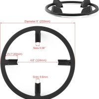 Wok Ring, Replacement Parts Cast Iron Wok Support Ring for Gas Stove Burner Grate Samsung, GE, Kitchenaid, LG, Whirlpool, Frigidaire, Kenmore Etc Gas Stove Stand Rack Accessories - Image 4