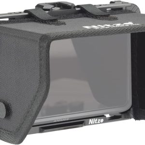 Nitze Cage Kit for Atomos Ninja V/Ninja V+ / Shinobi/Ninja/Ninja Ultra/Zato Connect Monitor, with HDMI Cable Clamp and Sunhood - JT-A02B