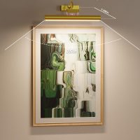 Picture Light Battery Operated, 13in Wireless Art Light for Paintings, Dimmable 5000mAh Recharging Battery Picture Light with Remote Control for Wall, Gallery Dartboard Art Bedroom (Gold-2Pack) - Image 5