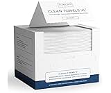 Clean Skin Club Clean Towels XL®, 100% USDA Biobased Face Towel, Disposable Face Towelette, Eczema Association Accepted, Makeup Remover Dry Wipes, Ultra Soft, 1 Pack, 50 Ct