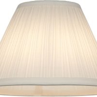 Antique White Medium Empire Mushroom Pleated Lamp Shade 5" Top x 11" Bottom x 7.5" High (Clip-On) Replacement - Springcrest - Image 3