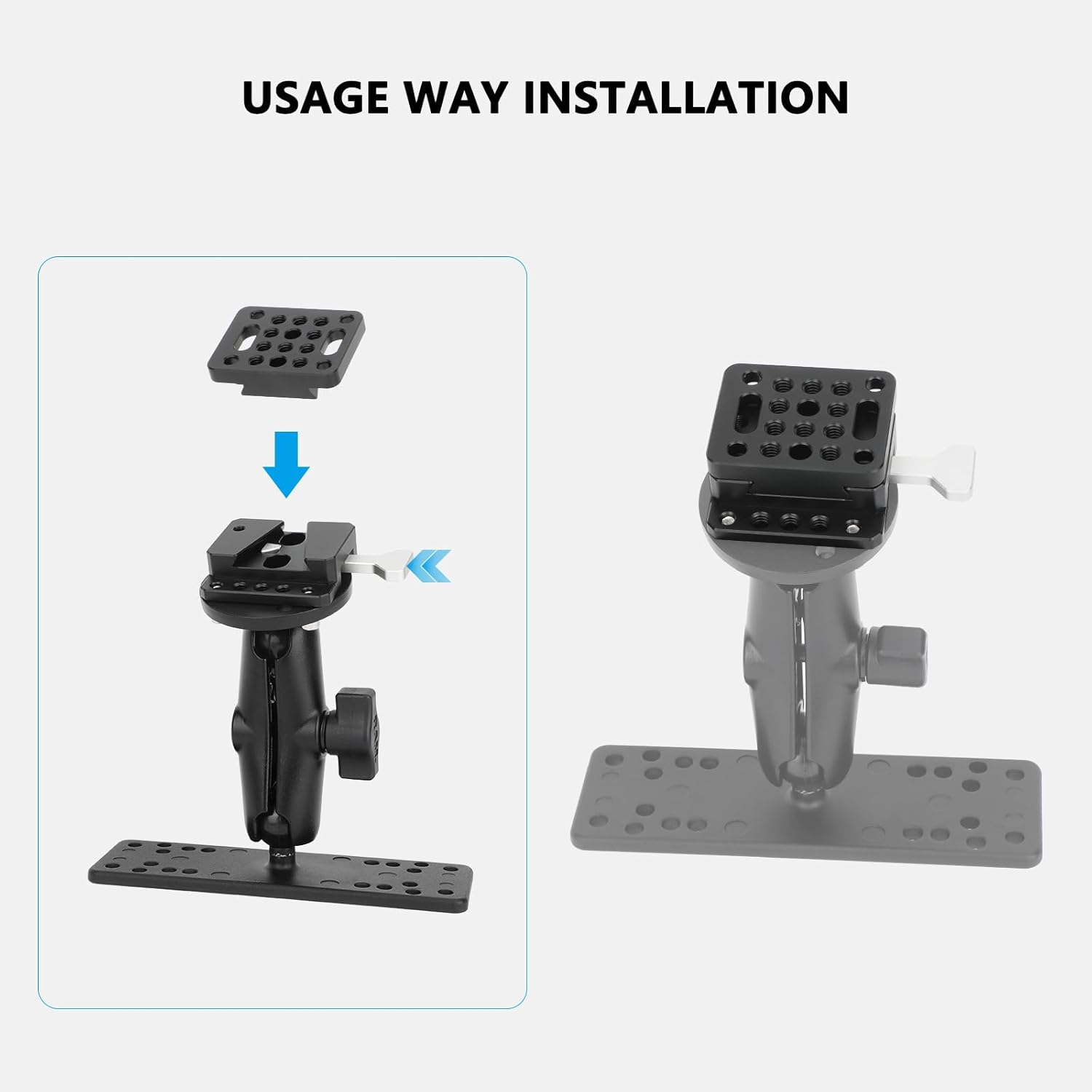 CAMVATE V Lock Mount Kit Compatible for AMPS Hole Accessories(3 AMPS Hole)-3773 - Image 3