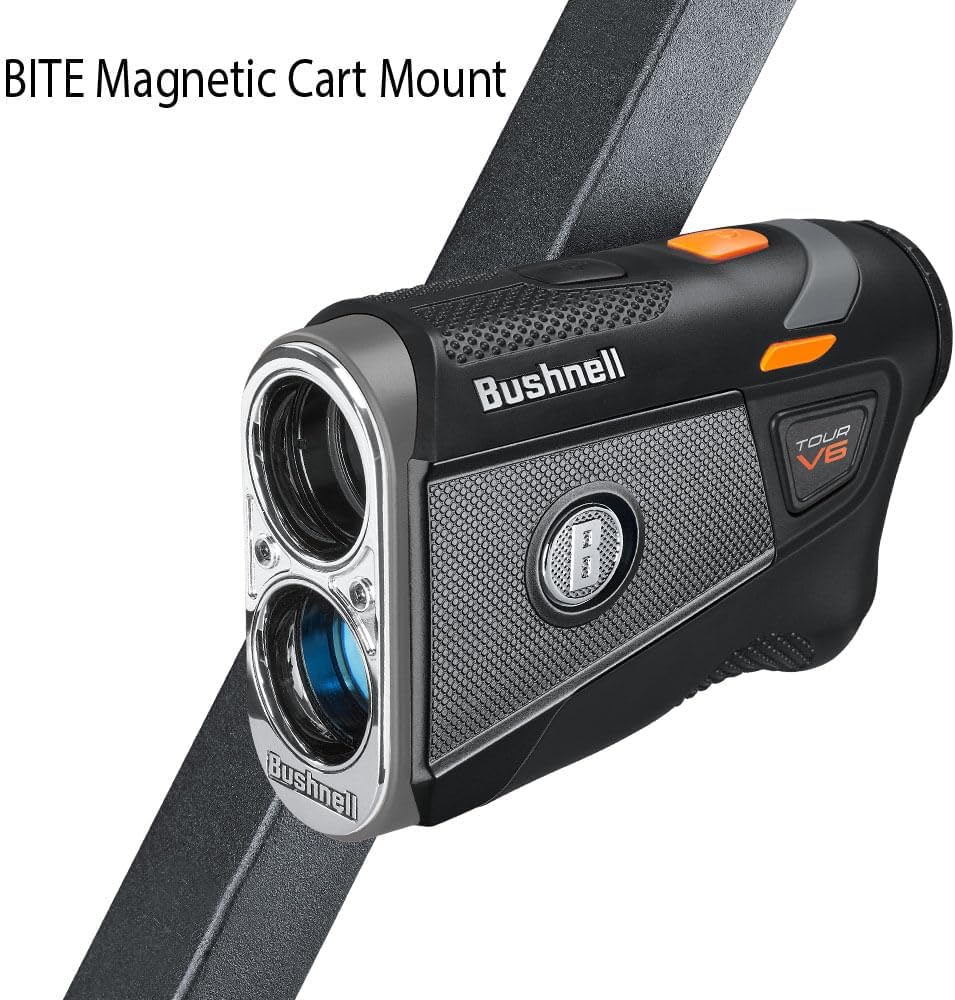 Bushnell Golf Tour V6 Laser Rangefinder Patriot Pack, Visual Jolt Flag Locking, Magnetic Mount, 1300 Yard Range 6X Magnification - Image 5