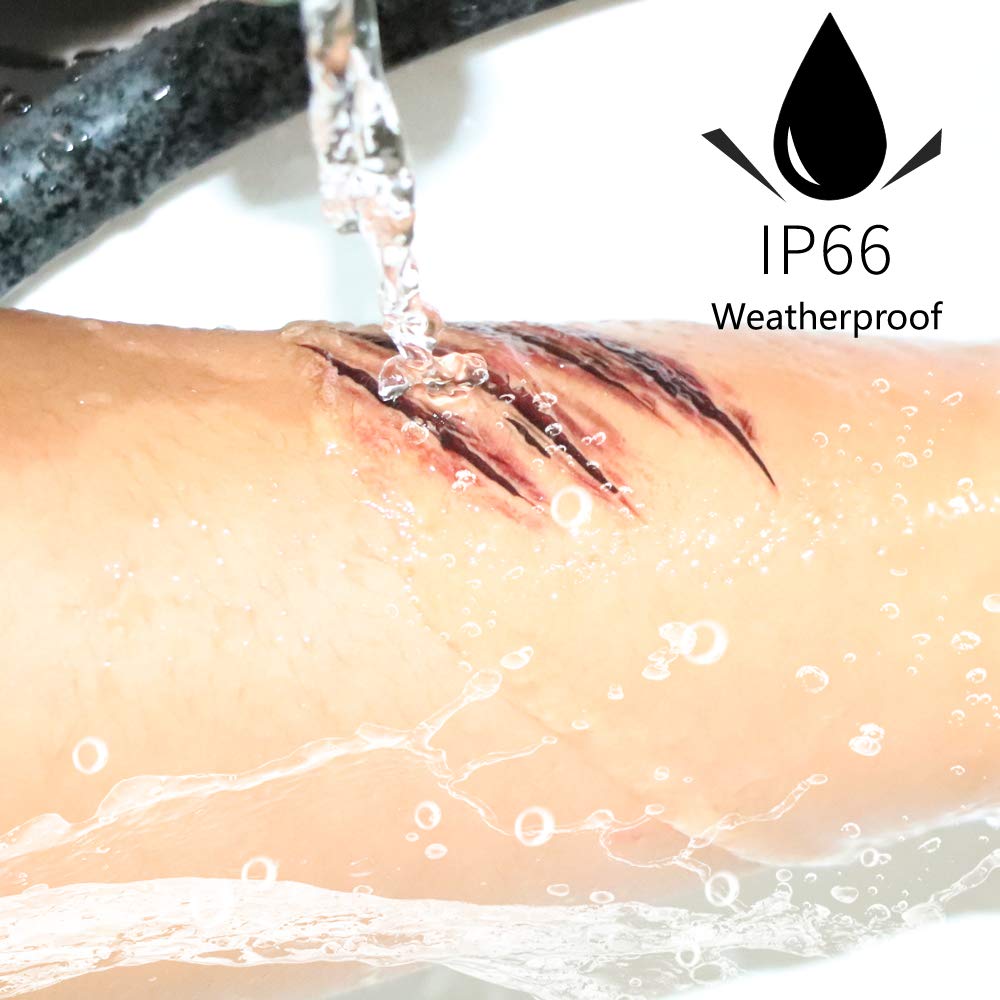 10pcs Fake Bloody Wound Stitch Scar Scab Waterproof Temporary Tattoo Sticker Halloween Masquerade Prank Makeup Props (10pcs S165) - Image 6