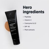 Revision Skincare Intellishade® Original SPF 45, Anti-Aging Tinted Sunscreen for Face, Daily Moisturizer with SPF, Anti-Wrinkle with Peptides & Vitamin C, Hydrating Broad-Spectrum Sunscreen, 1.7 oz - Image 4