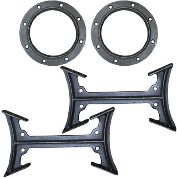 US Stove BKAD500 Cast Iron Double Barrel Camp Stove Adapter Kit