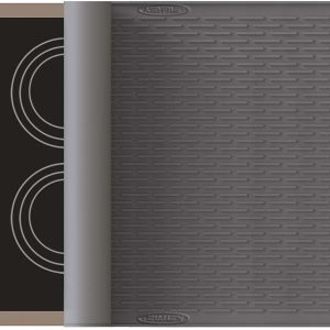 Silicone Stove Top Covers For Electric Stove, 31x21 inch Silicone Stove Top Protector, Flat Electric Stove Top Cover, Glass Top Stove Cover Protector to Prevent Scratching -Grey