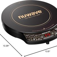 Nuwave Precision Induction Cooktop Gold, 12” Shatter-Proof Ceramic Glass Surface, Large 8” Heating Coil, Portable, 51Temp Settings 100°F to 575°F, 3 Wattage Settings 600, 900, and 1500 Watts - Image 6