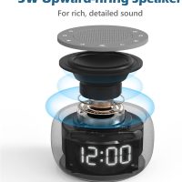 Buffbee Sound Machine & Alarm Clock 2-in-1, 18 Soothing Sound, 7 Night Light, Sleep Timer, Precise 30-Level Volume Control White Noise Machine - Image 3