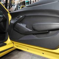CheroCar Interior V Door Panel Trim Cover Frame Decoration Interior Accessories for Chevrolet Camaro 2016-2023,Carbon Fiber - Image 7
