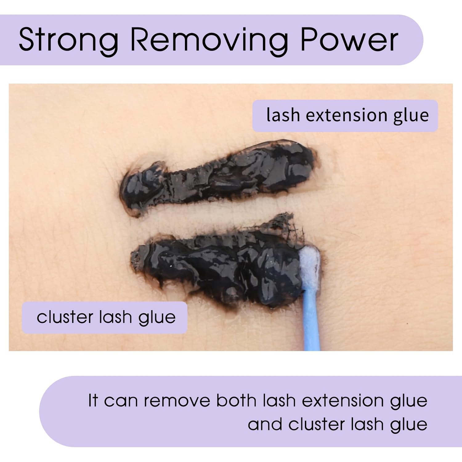 Lash Remover For Lash extensions/Lash Clusters Cream Lash Glue Remover 10g Effectively| Low Irritation for Sensitive Skin Lash Extension Remover Easy Removal of Indicidual Lashes Glue Remover(Rose) - Image 4