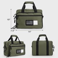Small Range Bag For 2 Pistols Gun Range Bags For Handguns And Ammo Dual Pistol Handgun Revolver Hunting Bag Gun Carrying Case/Lockable Zippers - Image 5