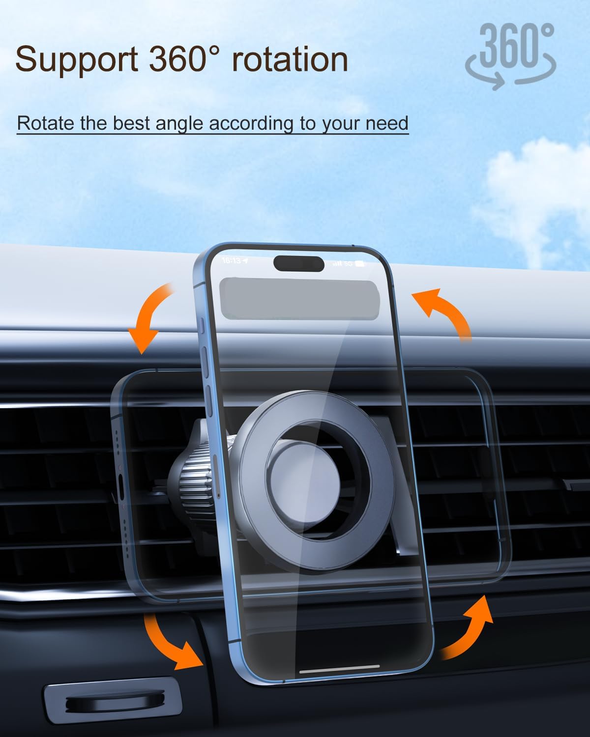 HRV Phone Mount HR-V Mount Magnetic Phone Holder for 2024 HRV Accessories HRV Phone Holder 2024 2023 Compatible for All Cell Phones - Image 5