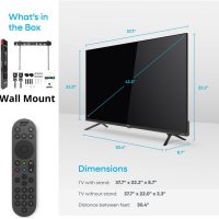 Element 43" Smart TV Class 550 Series 4K UHD HDR10 Frameless Xumo TV Bluetooth Built-in + Wall Mount(Renewed) - Image 12