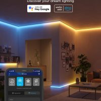 Govee RGBIC LED Strip Lights 32.8ft with Covers, Smart Lights Work with Alexa and Google Assistant, LED Diffuser Channel with LED Lights for Bedroom, Skirting Lines, Studio, Cabinet - Image 5