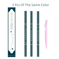 Eyebrow Pencil,3 PCS Waterproof Professional Makeup Micro Brow Pencil,Brow Kit with Eyebrow Brush and Razor,Ultra-Fine Mechanical Pencil,Eyebrow Pencils for Women - Image 6