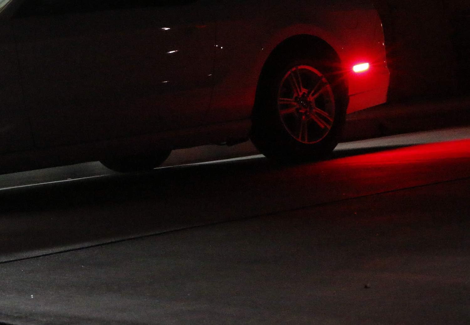 iJDMTOY Smoked Lens Red Full LED Rear Side Marker Light Kit Compatible With 2008-2013 Cadillac CTS Sedan, Powered by 40-SMD LED, Replace OEM Back Sidemarker Lamps - Image 8