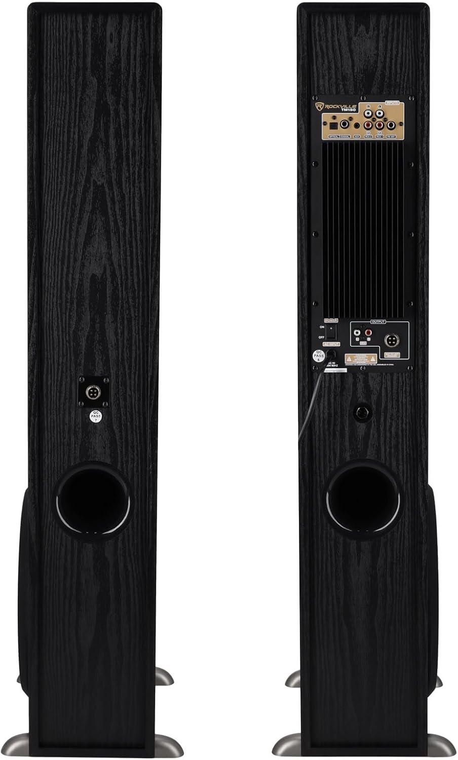 Rockville (1 TM150B Black Powered Home Theater Tower Speakers 10" Sub + Bluetooth Bundle with (1) Mini WiFi Music Player Wireless Audio Streaming Multiroom Stereo Receiver (2 Items) - Image 6